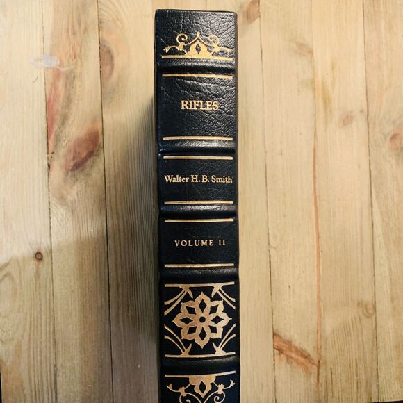 RIFLES by Walter H.B. Smith Vol II NRA Firearms Classics LEATHER 22K Gold Gilded - Picture 2 of 16